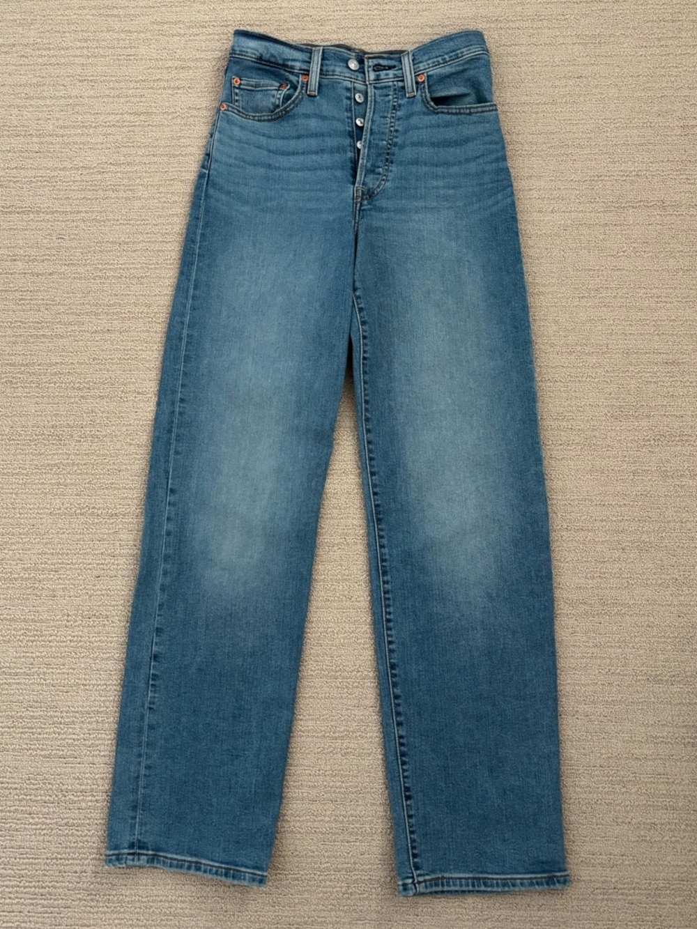 High-Rise Straight Leg Women’s Levi Jeans - Blue
